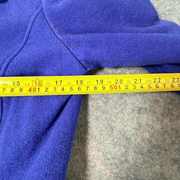 Charter Club Blue Pea Coat Womens Purple Warm Wool Blend Double Breasted Size 4 - Picture 13 of 13